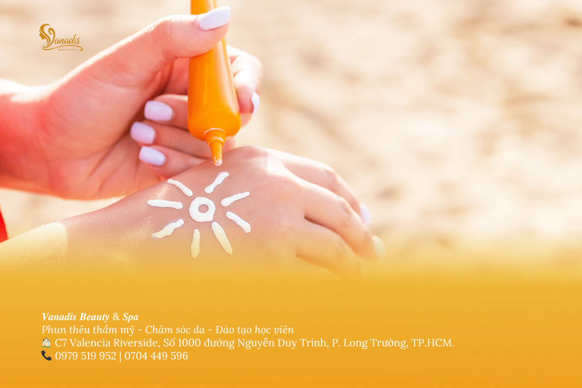 chăm sóc da với kem chống nắng bảo vệ da khỏi tia UV và ngăn ngừa lão hóa sớm